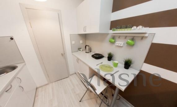 Modern studio in the new European house with a closed yard. 