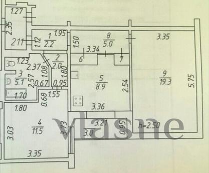 2 bedroom apartment in the center, Krasnodar - apartment by the day