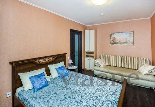 The apartment is located in a new brick house with a closed 