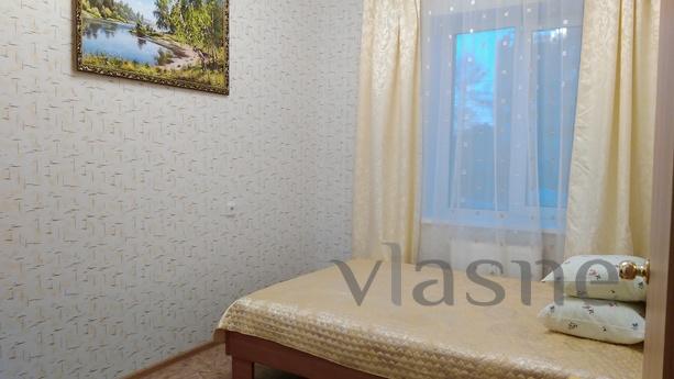 Rent a cozy new apartment with a large bed and the necessary