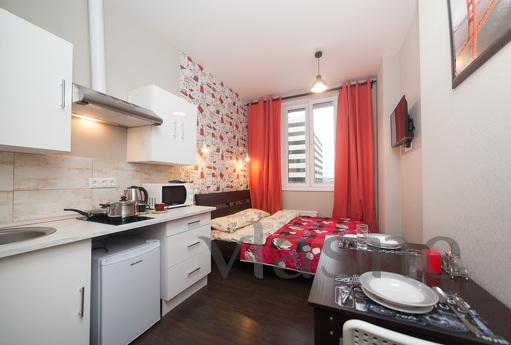 Modern studio on Voronitsyna, Khimki - apartment by the day