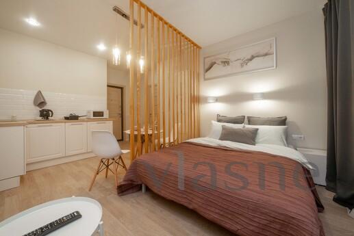 The studio has everything for your relaxation: TV, bed linen