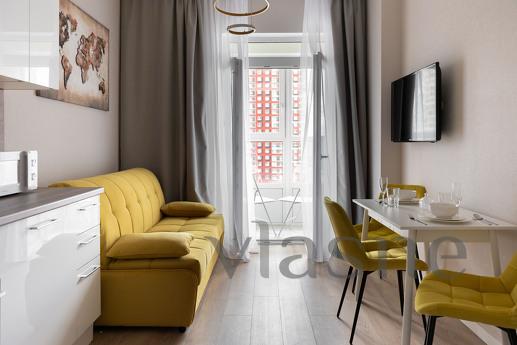 A cozy apartment in a new comfort-class building in the resi