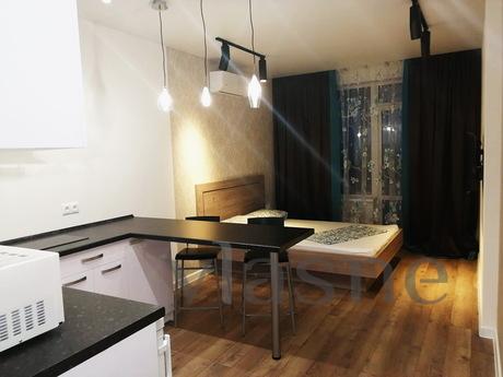 One-bedroom studio apartment LUX is located on the 18th floo