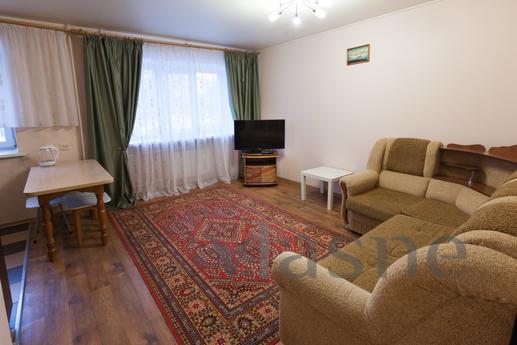 The apartment has everything you need: a large double sofa b