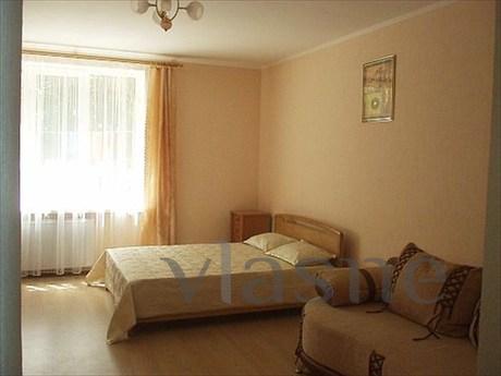 The apartment has a modern interior, new furniture The apart