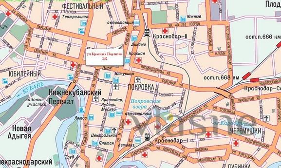 2 bedrooms for rent. Apartment in Krasno, Krasnodar - apartment by the day
