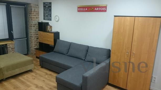 Studio apartment in the style of "loft" is located