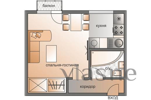 1 bedroom apartment business class (114), Moscow - apartment by the day