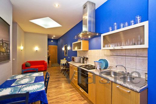 Two bathrooms, a sauna, a Jacuzzi, a bay, Saint Petersburg - apartment by the day