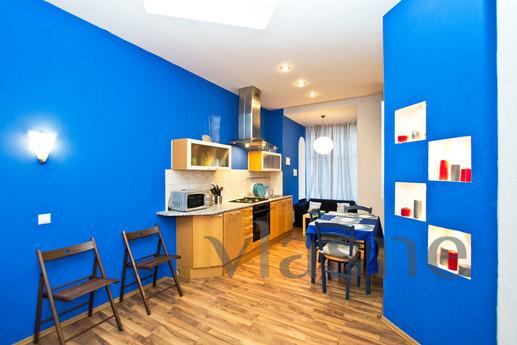 Two bathrooms, a sauna, a Jacuzzi, a bay, Saint Petersburg - apartment by the day